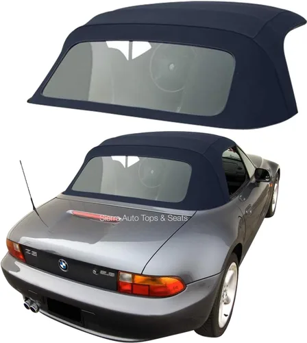 Vista 3 de Techo convertible OEM original Twillfast II para BMW Z3, con vidrio de plástico incluido, Negro