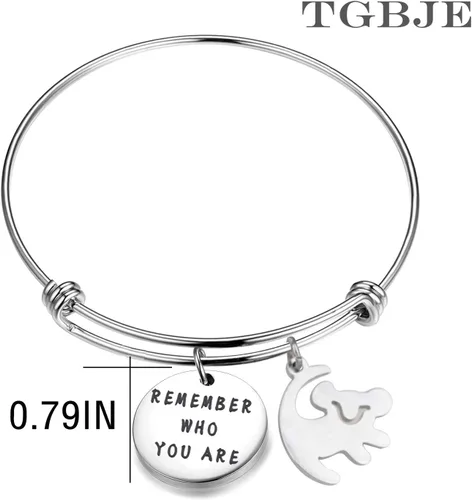 Vista 2 de TGBJE Pulsera inspirada en la pulsera Remember Who You Are para los fans del león