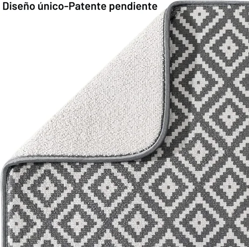 Vista 3 de Estera de secado de platos para cocina, paquete de 2, esteras de drenaje de platos de microfibra ultra absorbente de Subekyu, 19.2 por 15.8 pulgadas