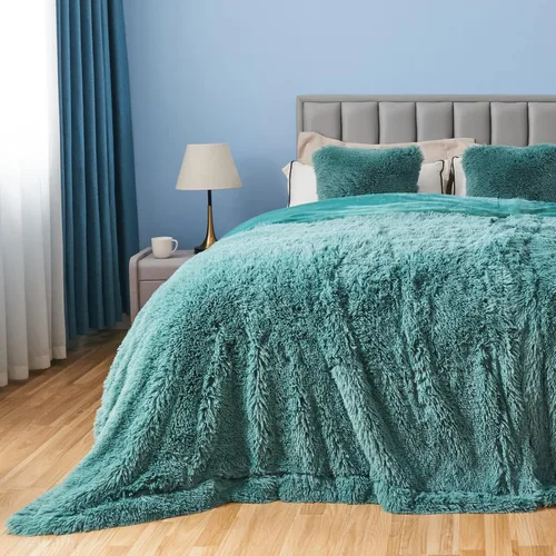 Vista 25 de GONAAP Manta de Tiro Difusa de Piel Sintética Negra Súper Suave Acogedora Felpa Difusa Peluda para Sofá Sillón Cama (Negro, Tiro(50"x60"))