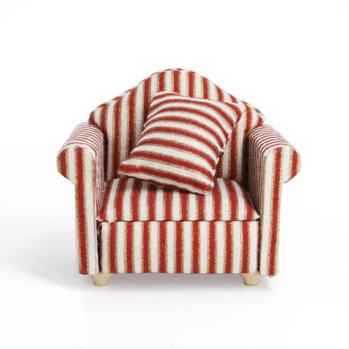 Vista 18 de Odoria 1/12 Silla en miniatura Sillón Casa de muñecas Muebles Accesorios, Azul Oscuro