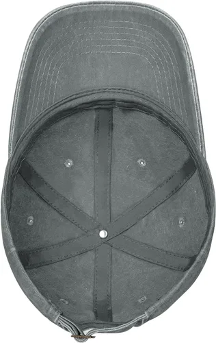 Vista 5 de Gorra con texto en inglés "I Can't But Know A Guy - Gorra negra desgastada para papá, ajustable