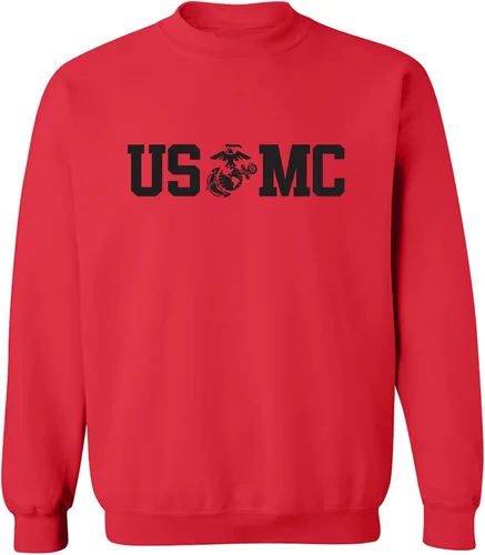 Vista 5 de zerogravitee USMC Eagle Globe Anchor - Sudadera con cuello redondo Real