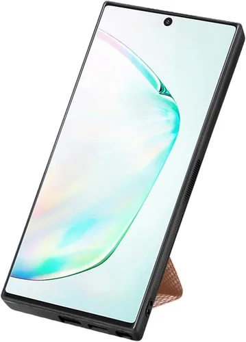 Vista 4 de Asuwish Funda de teléfono para Samsung Galaxy Note 10 5G con protector de pantalla de vidrio templado y soporte delgado para tarjetero, soporte