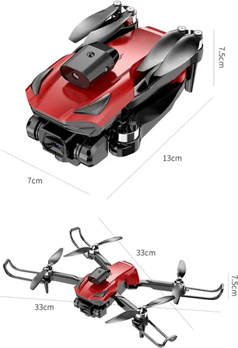 Vista 9 de GoolRC Mini dron de control remoto, mini dron plegable con cámara dual 4K, cuadricóptero sin cabeza, motor sin escobillas, evitación de obstáculos