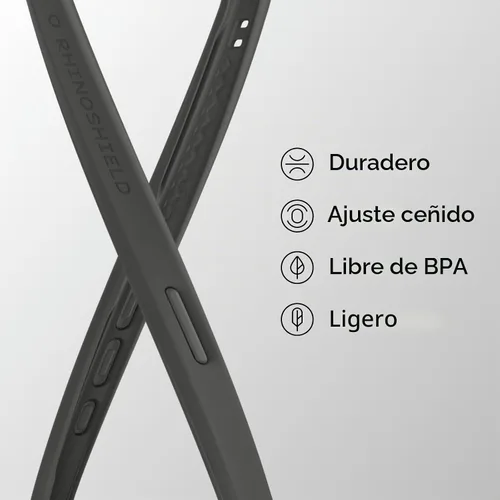 Vista 4 de RHINOSHIELD Mod NX - Funda protectora para iPhone 15 Pro Max Funda antigolpes sin placa trasera, diseño ultra delgado, estilo minimalista