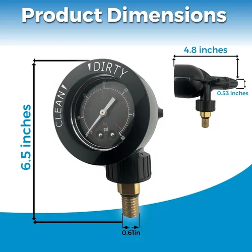 Vista 4 de Swimables Conjunto de alivio de aire compatible con filtro de piscina Jandy DEV/DEL R0357200 Compatible con manómetro Jandy y piezas Jandy DEL60