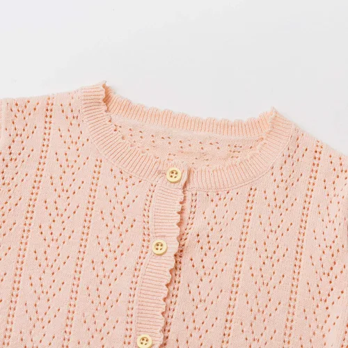 Vista 5 de Simplee - Chándal para niña (0-3 años), color blanco y rosa