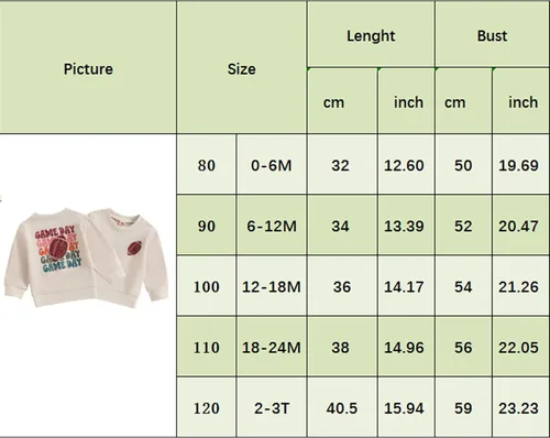 Vista 7 de CHAUKAREAUL Sudadera de gran tamaño con estampado de letras y cuello redondo para bebé y niña