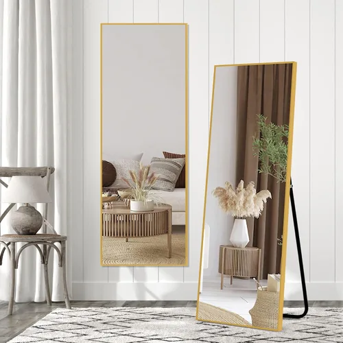 Vista 52 de NicBex Espejo de pared, espejo de aleación de aluminio de 36 x 24 pulgadas, espejo de pared para dormitorio, baño (horizontal/vertical), sala
