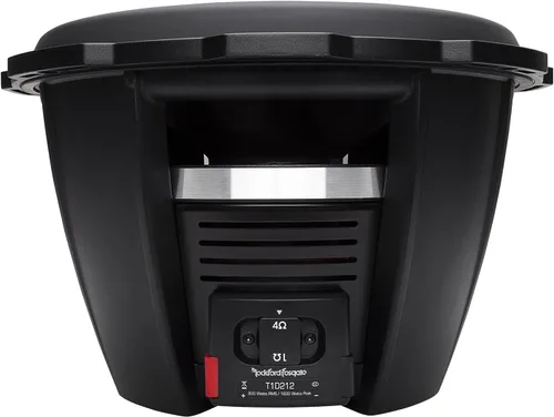 Vista 7 de Rockford Fosgate 2 subwoofers duales T1D412 Power Series T1 de 12" de 4 ohmios
