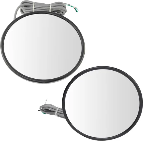 Vista 129 de TRQ Juego de conjunto de espejos laterales del conductor y del pasajero de 2 piezas con ajuste eléctrico, calefacción y memoria en negro Compatible