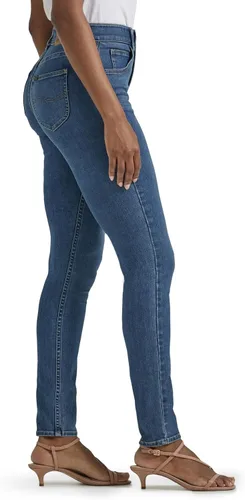 Vista 2 de Lee Pantalones de mezclilla ajustados Petite Ultra Lux Comfort con Flex Motion para mujer