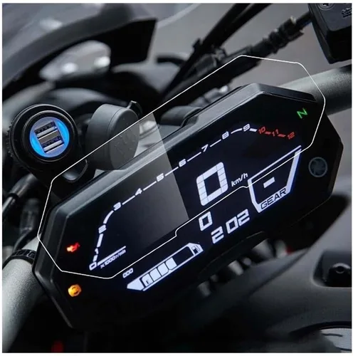 Vista 2 de Protector de pantalla para motocicleta, accesorios de motocicleta para instrumento de película protectora para Y&amaha MT-07 FZ-07 MT07 FZ07 MT FZ