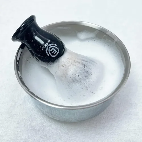 Vista 6 de Brochas de Afeitar de Lujo para Hombres de Echolly - Brochas de Afeitar de Cerdas Super Fuertes sin Desprendimiento para Hombres - Mango de Acrílico