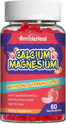 Vista 2 de Gomitas de calcio y magnesio y zinc de 1000 mg- con vitamina D3 y B12