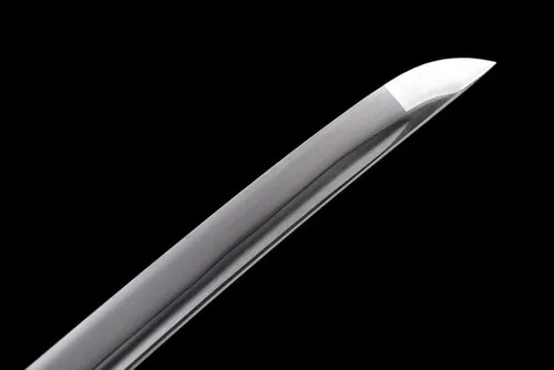 Vista 6 de Espada katana japonesa samurái forjada a mano real hoja de acero al carbono 1060 con endurecimiento tradicional y espiga completa