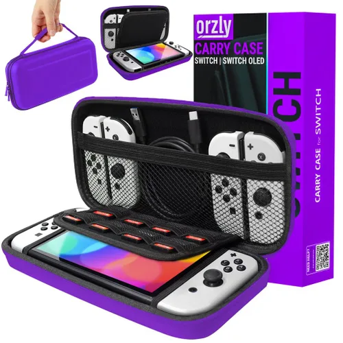 Vista 37 de Orzly Carry Case for Nintendo Switch Lite - Portable Travel Carry Case with storage for Switch Lite Games & Accessories [Solid Black]