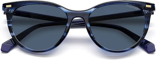 Vista 3 de Polaroid Sunglasses Gafas de sol Polaroid Mujer Estilo PLD 4107S Cat Eye, Azul HabanaAzul Polarizado, 2.047 in, 0.709 in, Azul HabanaAzul Polarizado