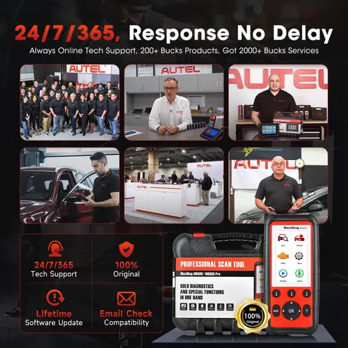 Vista 9 de Autel MaxiDiag MD808 PRO OBD2 Escáner, herramienta de diagnóstico para todos los sistemas, versión mejorada de MD806 MD802, 7 servicios especiales