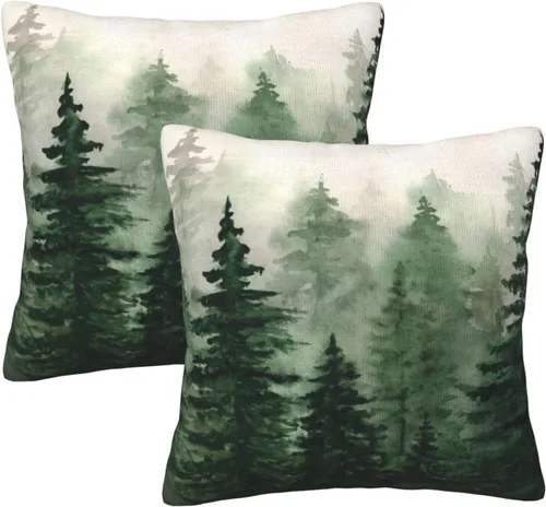 Vista 25 de Juego de 2 fundas de almohada de estilo étnico vintage, estampado geométrico azteca, étnico, tribal, para dormitorio, sala de estar, sofá