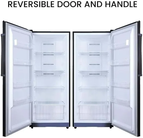 Vista 4 de Conserv Congelador/refrigerador vertical convertible de 14 pies cúbicos listo para garaje en negro