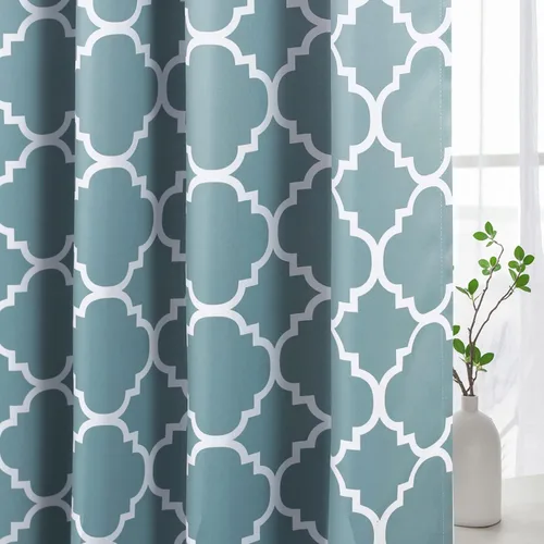 Vista 13 de H.VERSAILTEX Cenefas de cortina opacas para cocina/baño, cenefas de ventana con aislamiento térmico para sala de estar/dormitorio, cortinas cortas