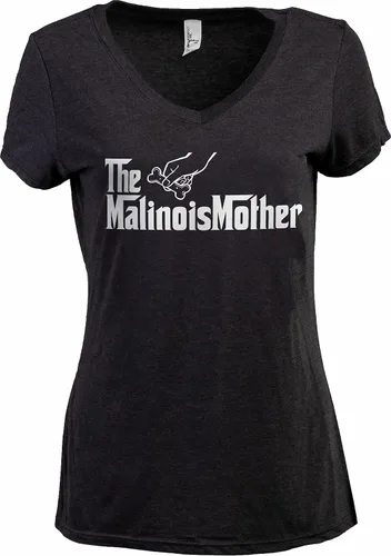 Vista 57 de The Dogmother Divertida camiseta con cuello en V para mujer, con cuello en V (italiano) Greyhound