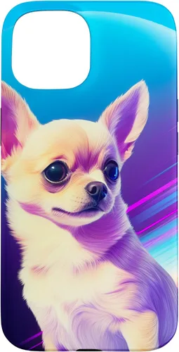 Vista 6 de Chihuahua Dog Retro Rainbow para Chihuahua Dog Lovers Case para iPhone 17