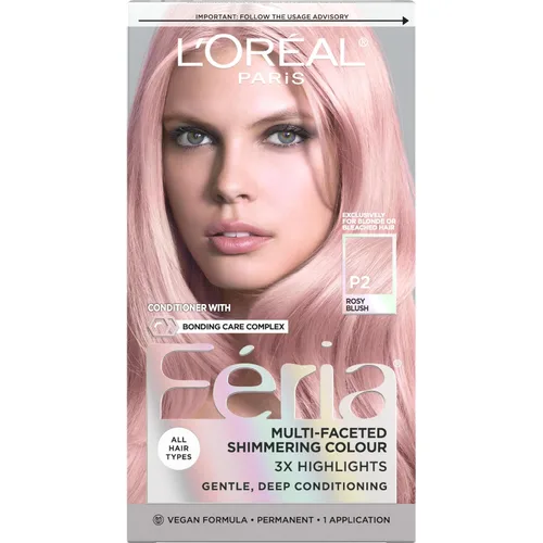 Vista 46 de L'Oreal Paris Feria - Tinte permanente brillante multifacético para el cabello, tinte de alta intensidad para reflejos 3X, 10 negro azabache