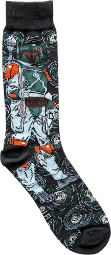 Vista 3 de STAR WARS Calcetines para hombre con temática de noche estrellada, paquete de 5 pares, talla 6-12, Multi