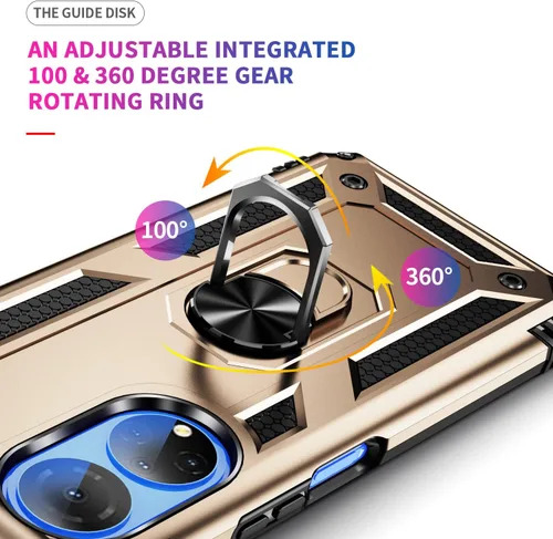 Vista 4 de Funda para Honor 50 SE, funda magnética para Huawei Nova 9 SE 4G JLN-LX3 JLN-L03A JLN-LX23A JLN-LX1 JLN-L01B JLN-L21B JLN-AL00 funda dorada