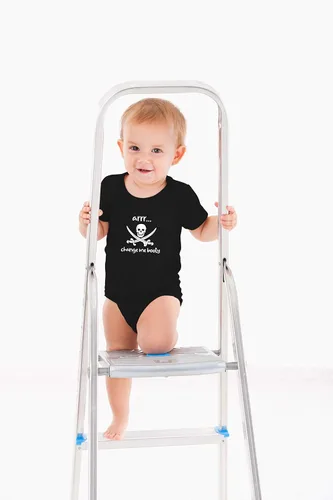 Vista 15 de AW Fashions Arrr Change Me Booty - Body divertido y adorable para recién nacido, ropa de bebé a la moda