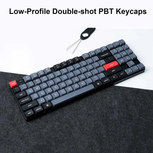 Vista 6 de Keychron K13 Pro Teclado mecánico inalámbrico ultra delgado QMK/VIA, macro programable intercambiable en caliente, 80% diseño RGB retroiluminado