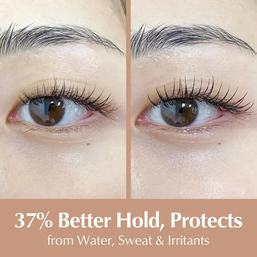 Vista 3 de BL Lashes Blink - Sellador de pestañas con revestimiento de diamante negro y gota de cristal para extensiones de pestañas, sellador de pestañas