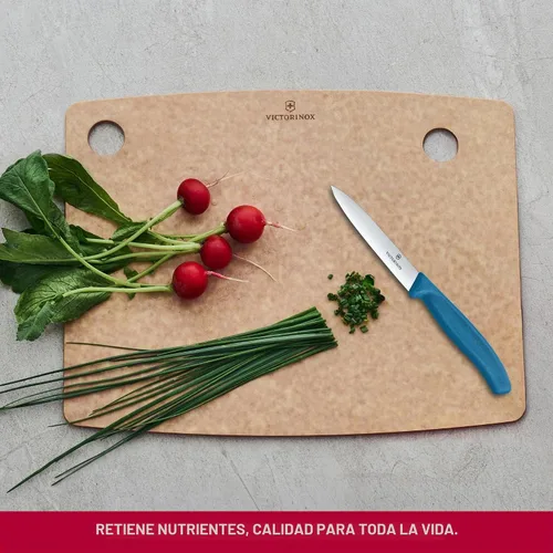 Vista 4 de Victorinox Swiss Classic - Cuchillo de pelar de 4 pulgadas con borde recto - Azul