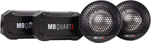 Vista 2 de MB Quart (4) Tweeters de audio para coche FT1-25 de 50 vatios RMS de 1 pulgada + crossovers