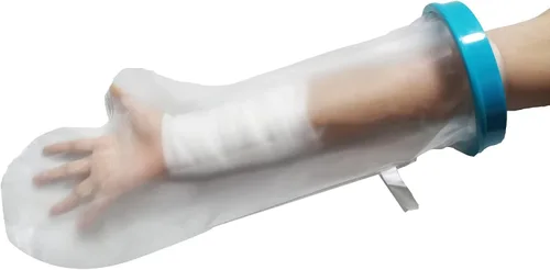 Vista 13 de Tideshake Fundas de fundición 100% impermeables para brazo de ducha para adultos, protector reutilizable de medio brazo, bolsa de fundición, funda