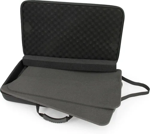 Vista 8 de CASEMATIX Funda de viaje para controlador de DJ compatible con Hercules Inpulse 500 - Funda rígida para mezclador de DJ con correa