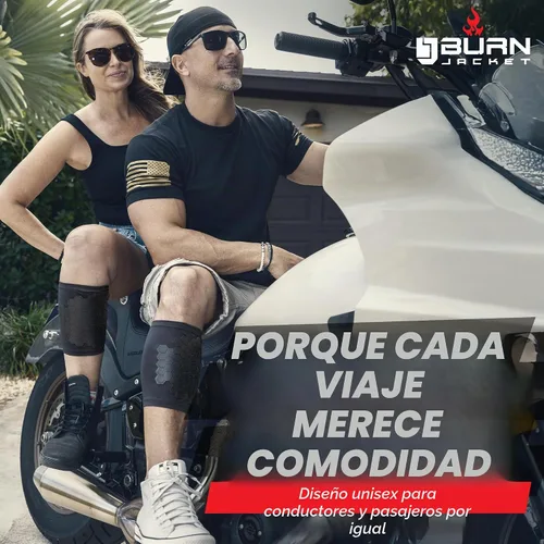 Vista 8 de BurnJacket Max - Funda protectora para tubo de escape de motocicleta contra quemaduras con protección de triple capa, se adapta a pantorrillas