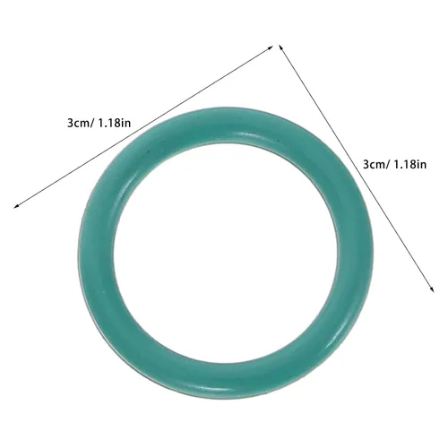 Vista 2 de 150pcs Fluorine Rubber Seal Ring Kit - Round Multi-Size Fluorelastomer O-Ring Gasket - Sealing Washers for Hydraulic Car Engine, Fuel Injector Sealer