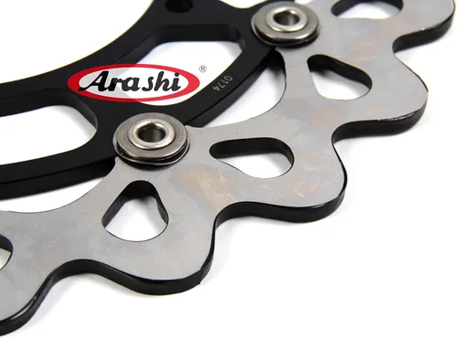 Vista 4 de Arashi Discos de freno delanteros y traseros para Yamaha YZF R1 R1M 2004-2006 2015-2022 / R6 2017-2019 / MT10 FZ10 (ABS) 2016-2020 / MT-10 FZ-10 SP