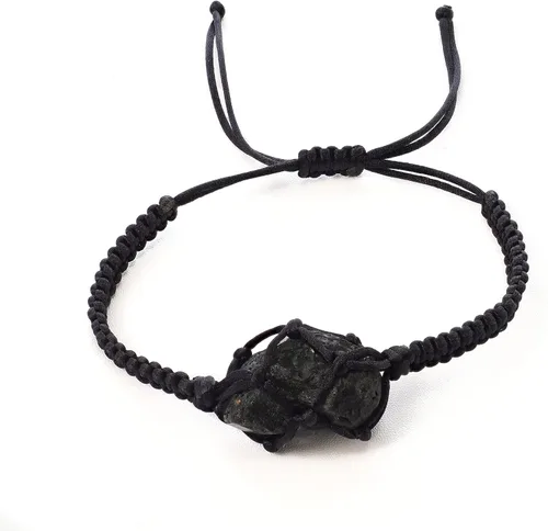 Vista 2 de BOHO GARDEN Pulseras de cristal curativo cuentas con piedra preciosa real, cuerda ajustable