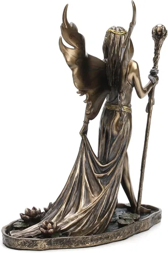 Vista 7 de Veronese Design Escultura Aine The Celtic Faery Queen of Summor Love de resina fundida en frío con acabado de bronce antiguo de 9 pulgadas