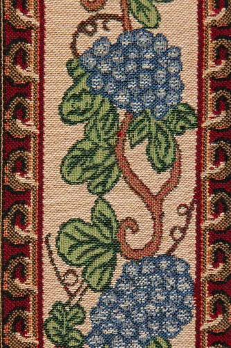 Vista 2 de Charlotte Home Furnishings Wine Merchants I Tapestry Bell Pull - 6 pulgadas x 42 pulgadas, algodón/viscosa/poliéster