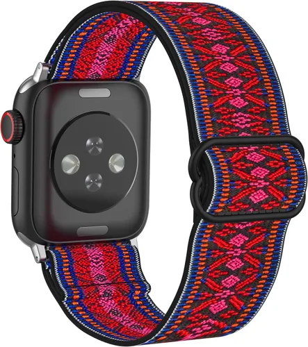 Vista 47 de Correas elásticas de nailon compatibles con Apple Watch de 1.496 pulgadas, 1.575 pulgadas, 1.614 pulgadas, 1.654 pulgadas, 1.732 pulgadas, 1.732