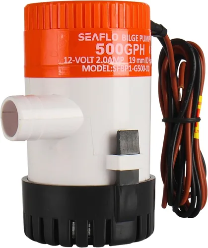 Vista 14 de SEAFLO Bomba de sentina automática serie 06 – 12 V CC, 750 GPH, interruptor de flotador integrado, totalmente sumergible, construcción duradera