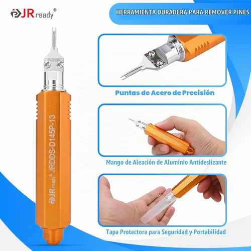 Vista 5 de JRready ST5391 Molex Pin Extractor Kit de herramientas para MLX 6.35/.093"/.062"/Micro-Fit 3.0/Mini-Fit Jr Pin Herramienta de extracción de clavijas