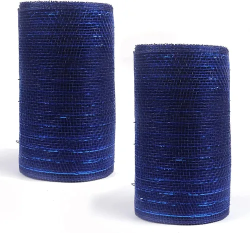 Vista 7 de YYCRAFT Paquete de 2 cintas de malla de polímero metálico de 6 pulgadas (total 20 yardas, verde manzana)