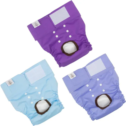 Vista 14 de CuteBone - Pañales para perras, paquete de 3 unidades para perritos, talla XS, D14XS